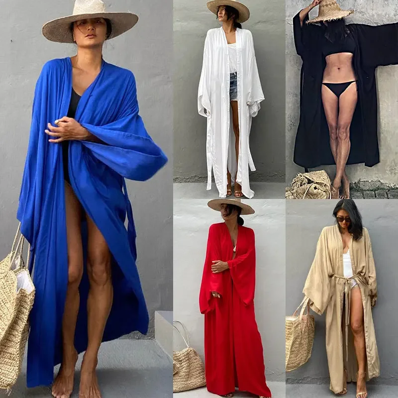 Summer Clothing Wraps - Kimono Damen Strandkleidung Cover-Up Cardigan Robe